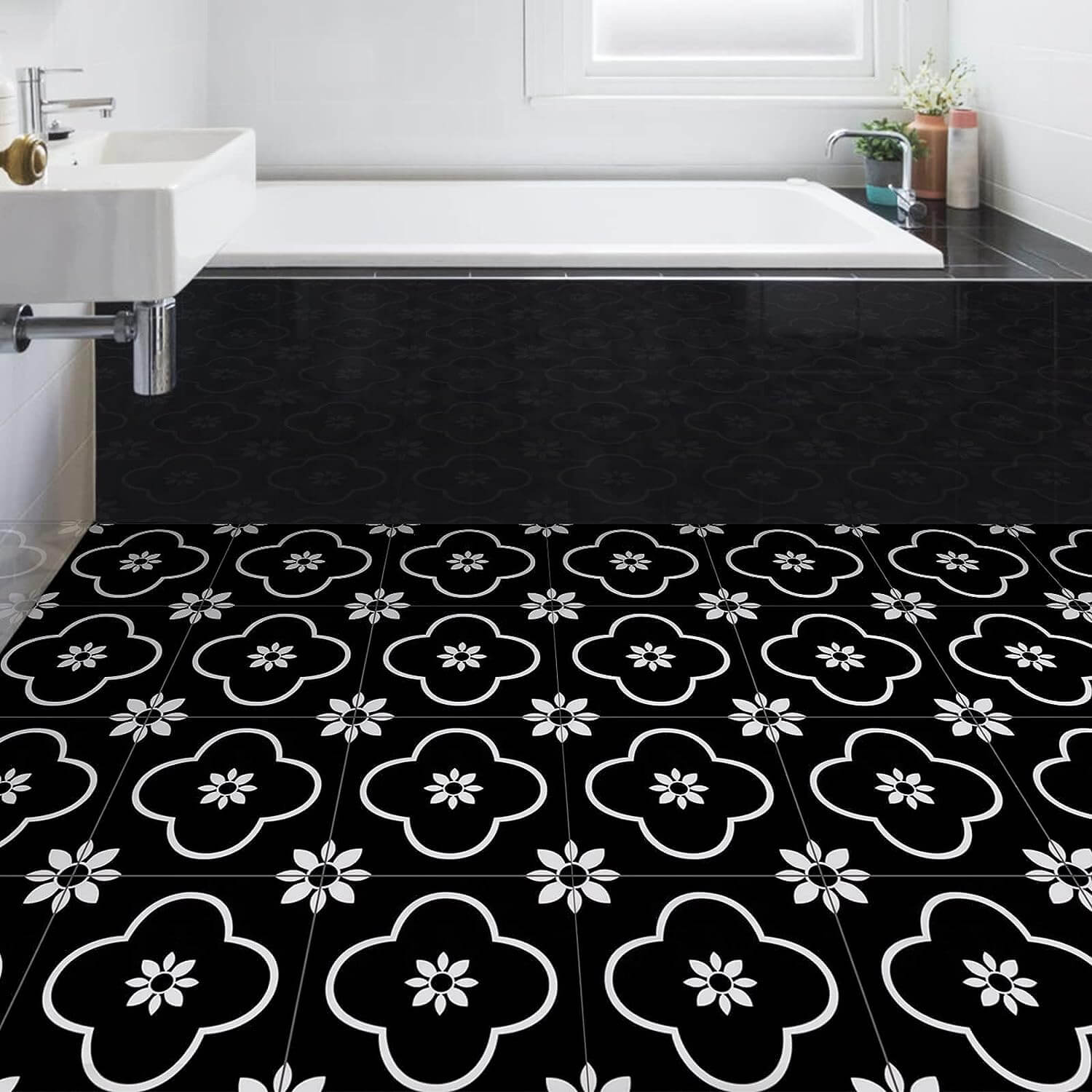 Black & White Floor tile
