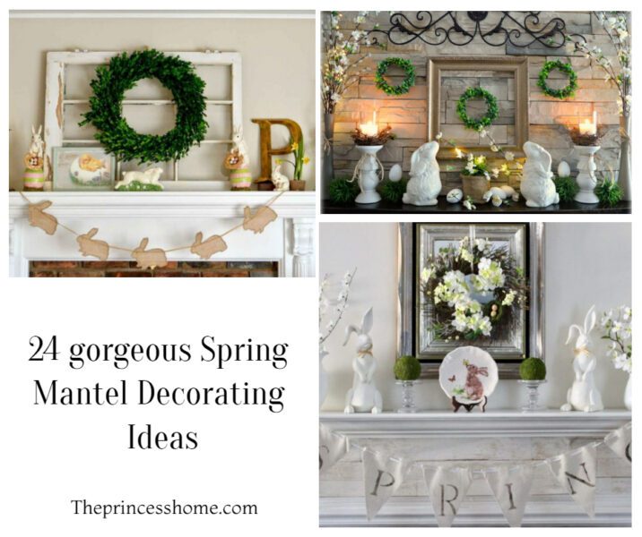 24 gorgeous Spring Mantel Decorating Ideas