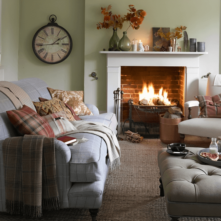 27.Create a Cozy Fireplace Area
