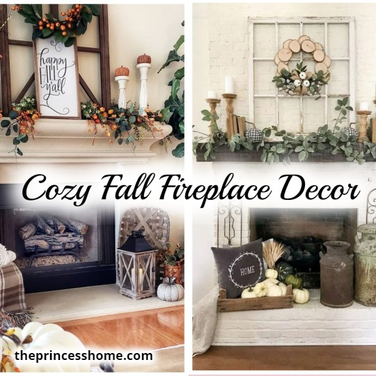 Amazing 30 Cozy Fall Fireplace Decor Ideas so pretty | The Princess Home