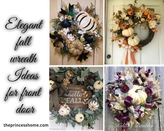 Elegant fall wreath Ideas