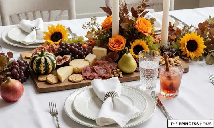 Chic Fall Charcuterie Board Centerpiece