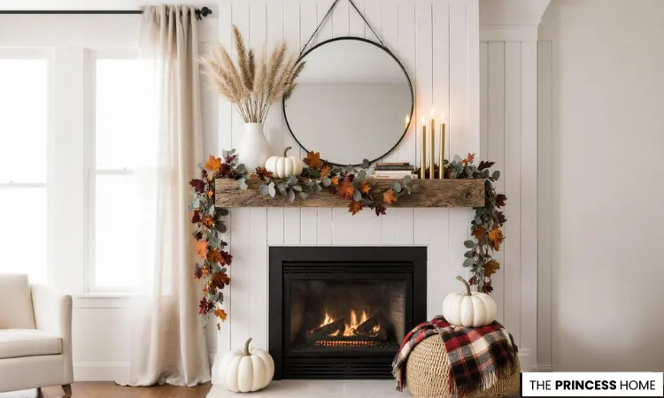Chic Neutral Mantel Decor