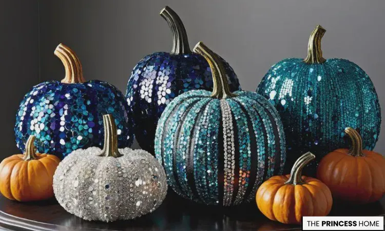 Dazzling Sequin Pumpkins