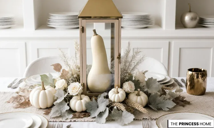  Elegant Neutral Fall Centerpiece 