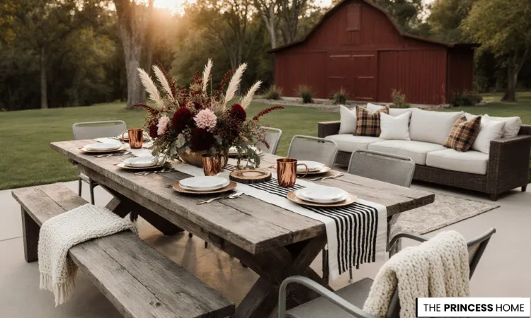 Fall Outdoor Dining Decor