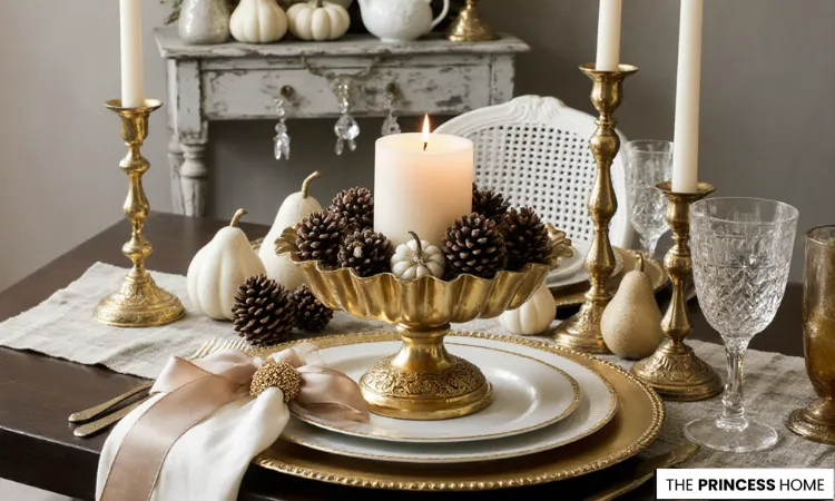  Fall Table Decor with Gold Accents 