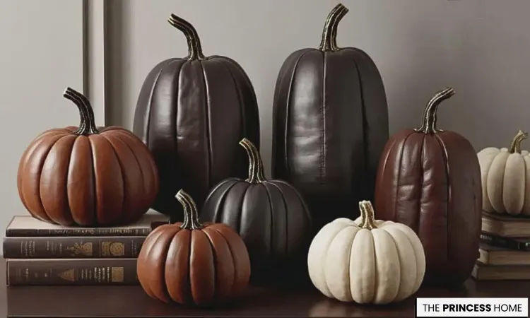 Faux Leather Look Pumpkins