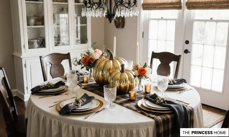 Glamorous Metallic Fall Dining 