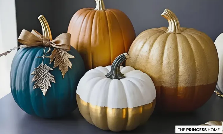 Gold Dipped Pumpkins