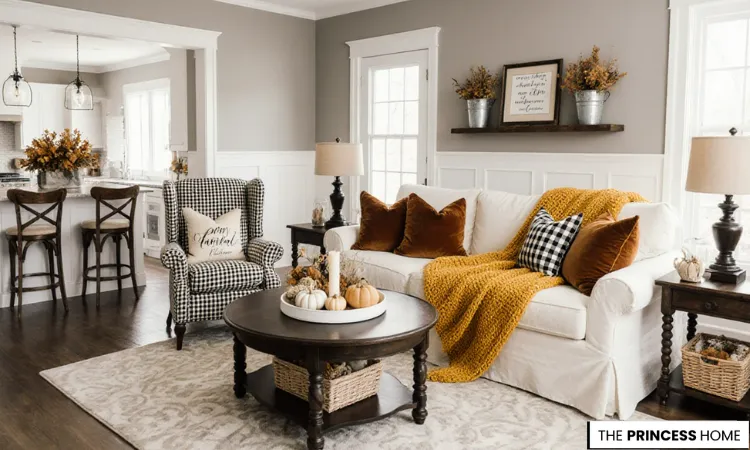 Gray & Gold Living Room