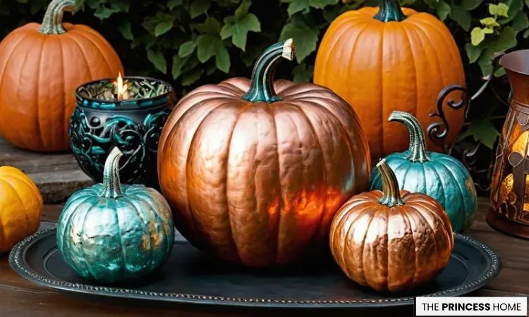 Luxurious Metallic Pumpkins