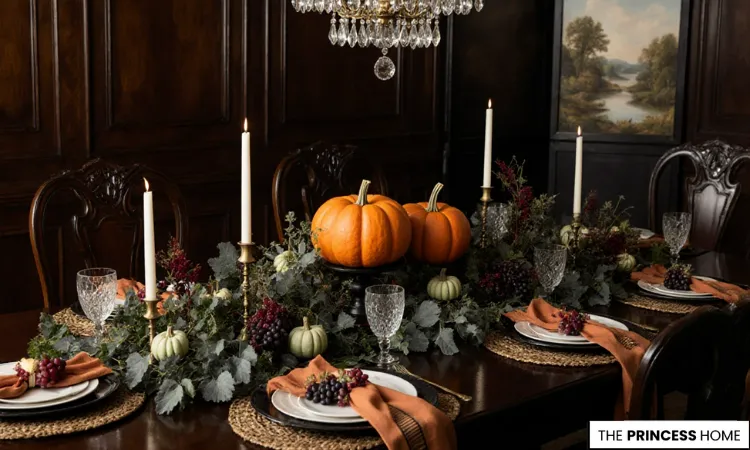 Regal Dark Wood Dining Table 