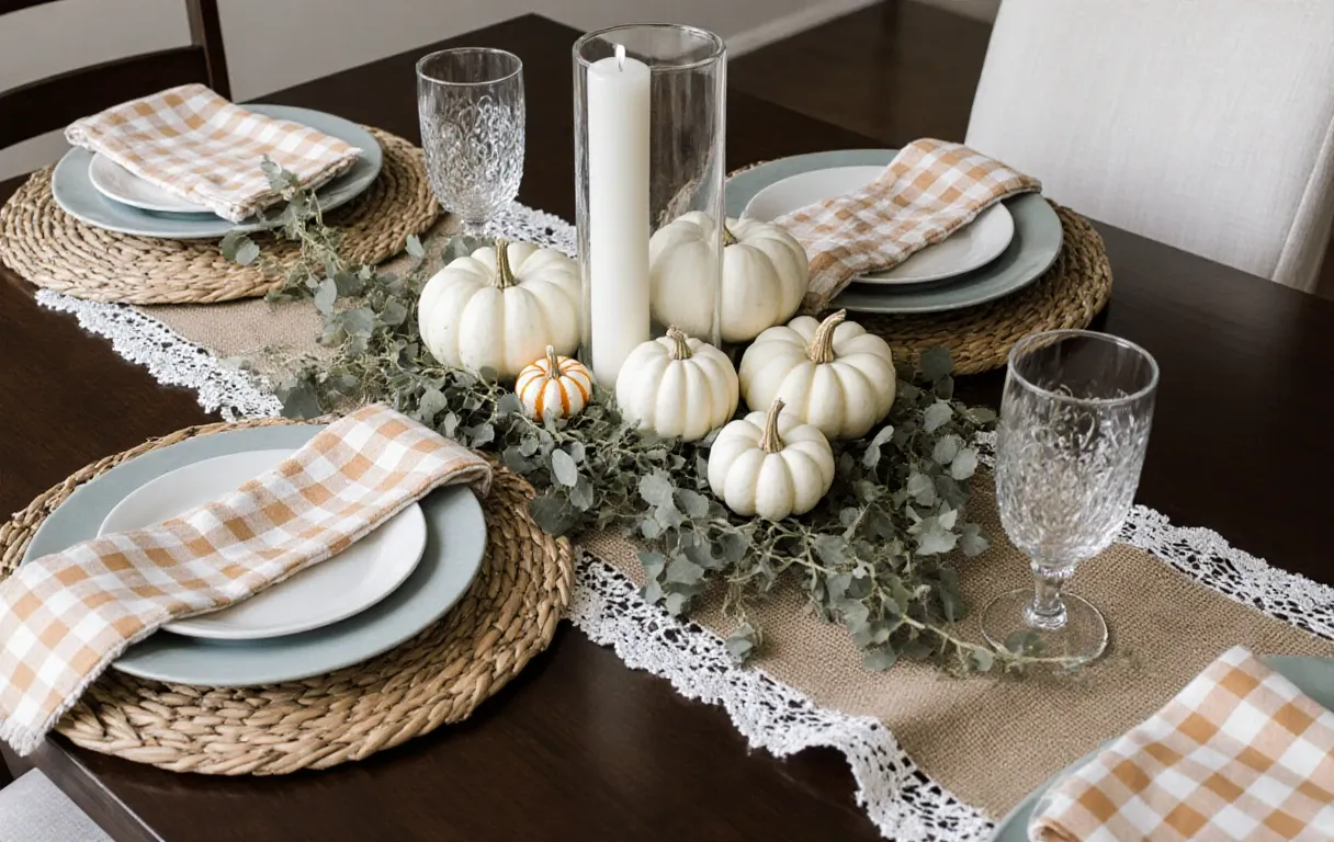 Simple Rustic Fall Tablescape