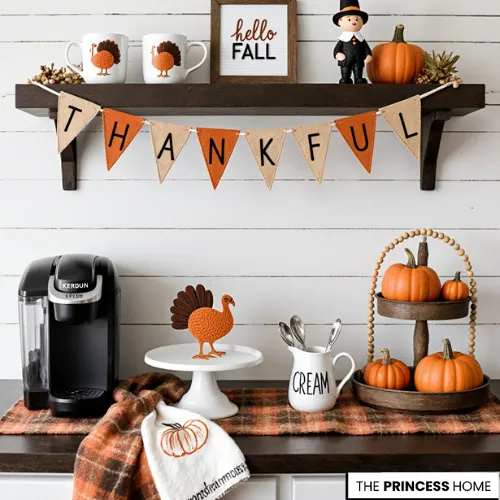 Charming Fall Coffee Bar