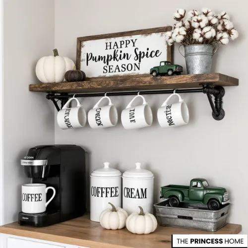 Charming Fall Coffee Nook
