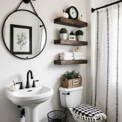 Charming Farmhouse Bathroom