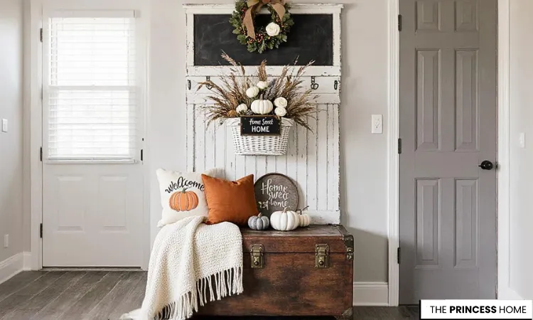 Charming Vintage Fall Entryway