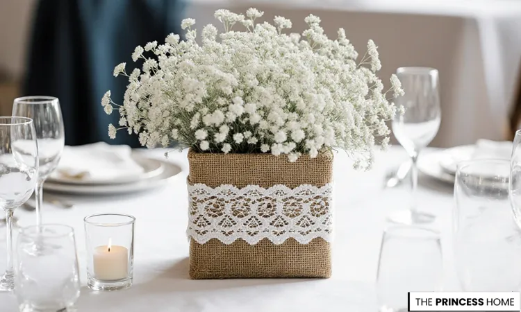 Chic Baby's Breath Centerpiece