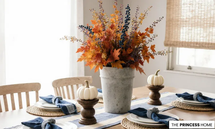 Coastal Farmhouse Fall Table Decor