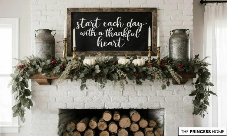 Cozy Farmhouse Fall Mantel Decor Ideas