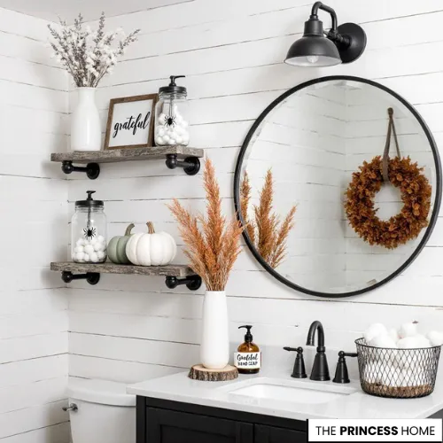Cozy Seasonal Powder Room