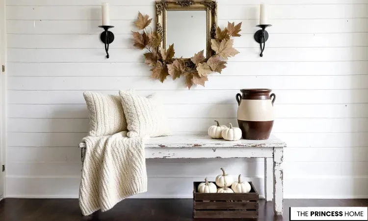 Elegant Rustic Fall Entryway