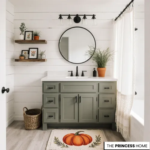 Modern Fall Flair Bathroom 