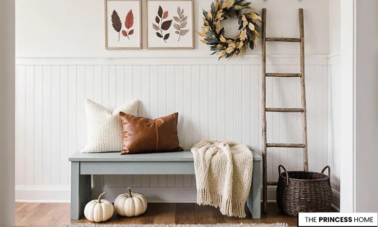 Modern Rustic Fall Entryway