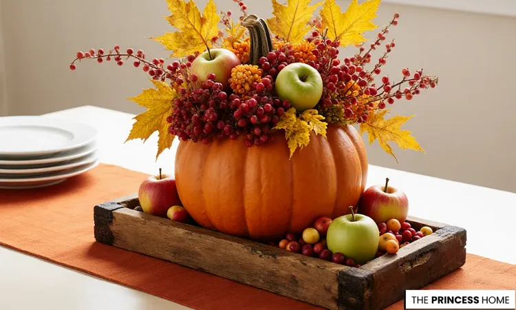 Pumpkin & Apple Harvest Centerpiece