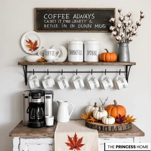 Rae Dunn Fall Coffee Bar