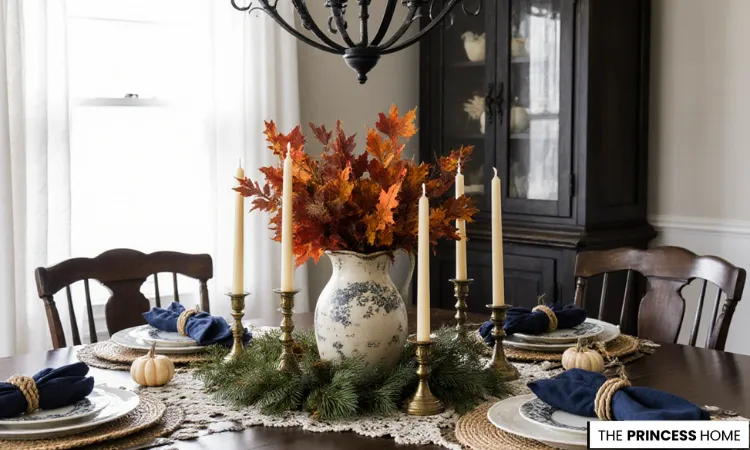 Rustic Elegant Fall Table Setting