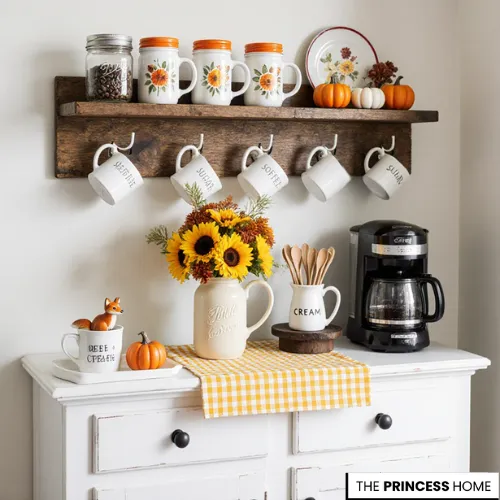 Rustic Fall Coffee Station