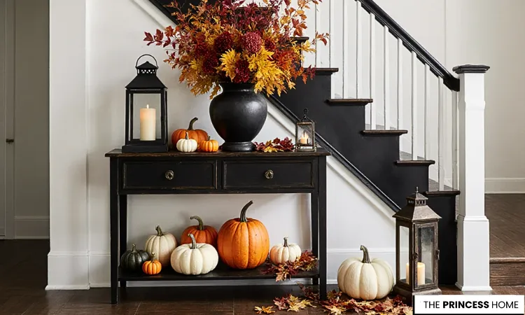 Black &Gold Autumn Entryway