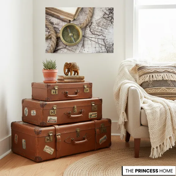 Vintage Suitcase Stacking