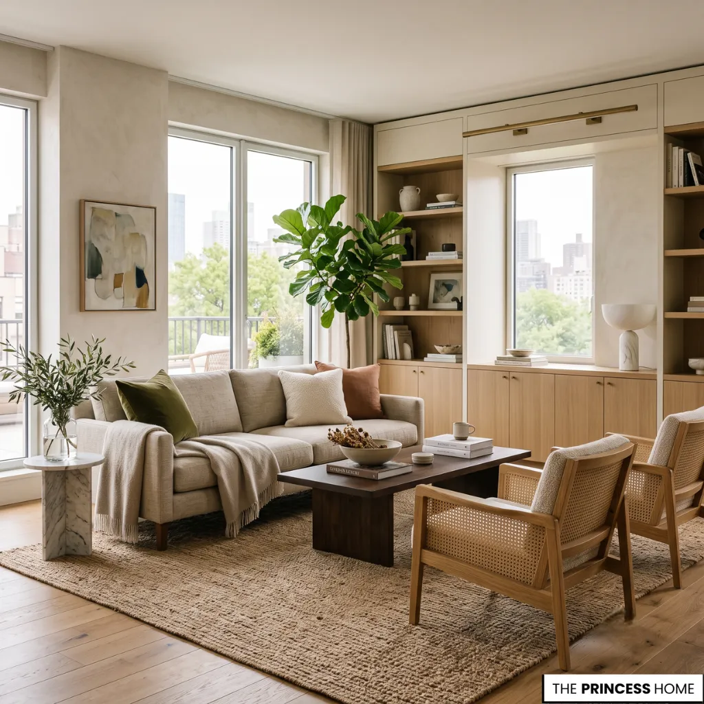 Interior color and psychology expressed through balanced furniture, materials, and natural light.