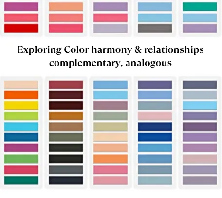 Exploring Color harmony & relationships: complementary, analogous