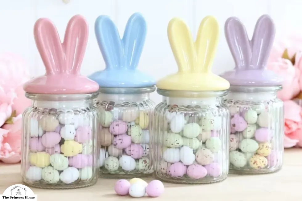 6.Bunny Candy Jar Centerpieces