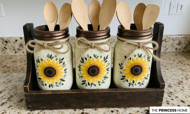 Cheerful Sunflower Utensil Caddy