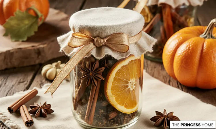 Pumpkin Spice Mason Jar Potpourri