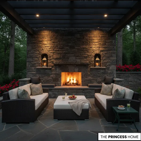 Stone Fireplace Retreat
