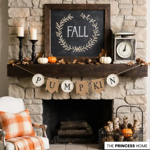 Charming Rustic Farmhouse Mantel