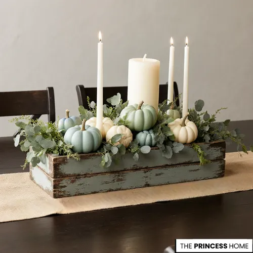 Coastal Farmhouse Fall Centerpiece