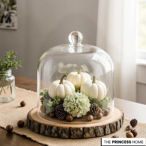 Elegant Fall Cloche Centerpiece