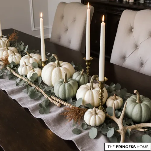 Elegant Neutral Farmhouse Runner