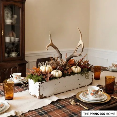 Lodge-Style Antler Centerpiece Box