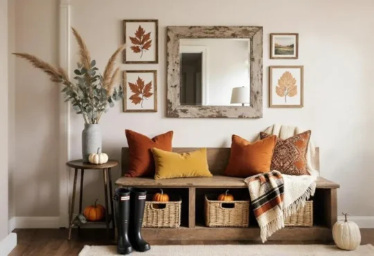 fall entryway decor