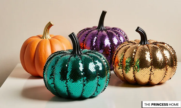 Dazzling Sequin Glam Pumpkins