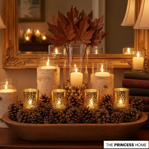 Autumnal Gold Centerpiece