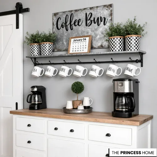 Classic Farmhouse Coffee Station